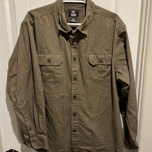 Guide Gear Long Sleeve Button Up 100% Cotton Shirt. Size XL
